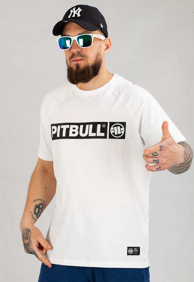 T-shirt Pit Bull Spandex Hilltop biały