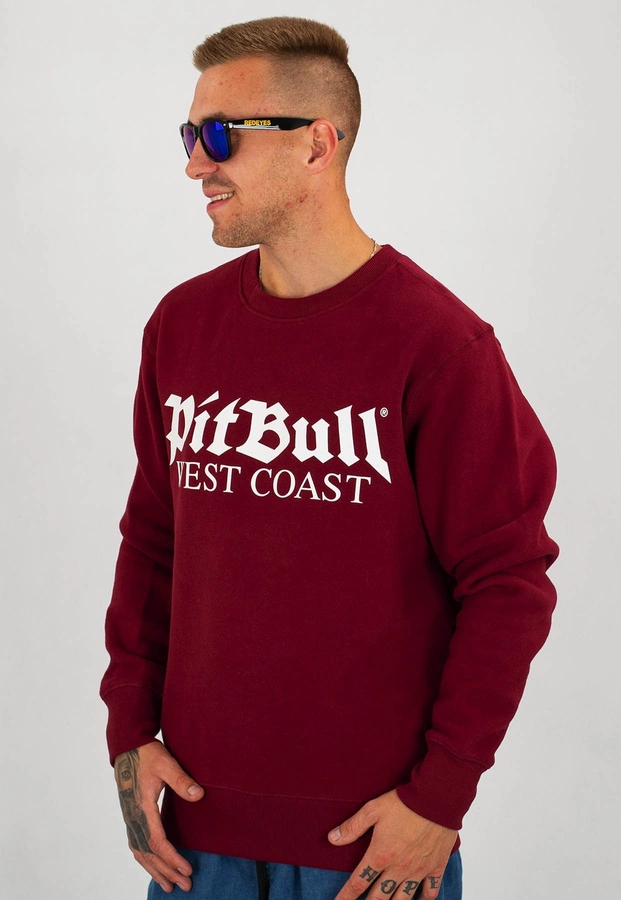 Bluza Pit Bull Old Logo bordowa