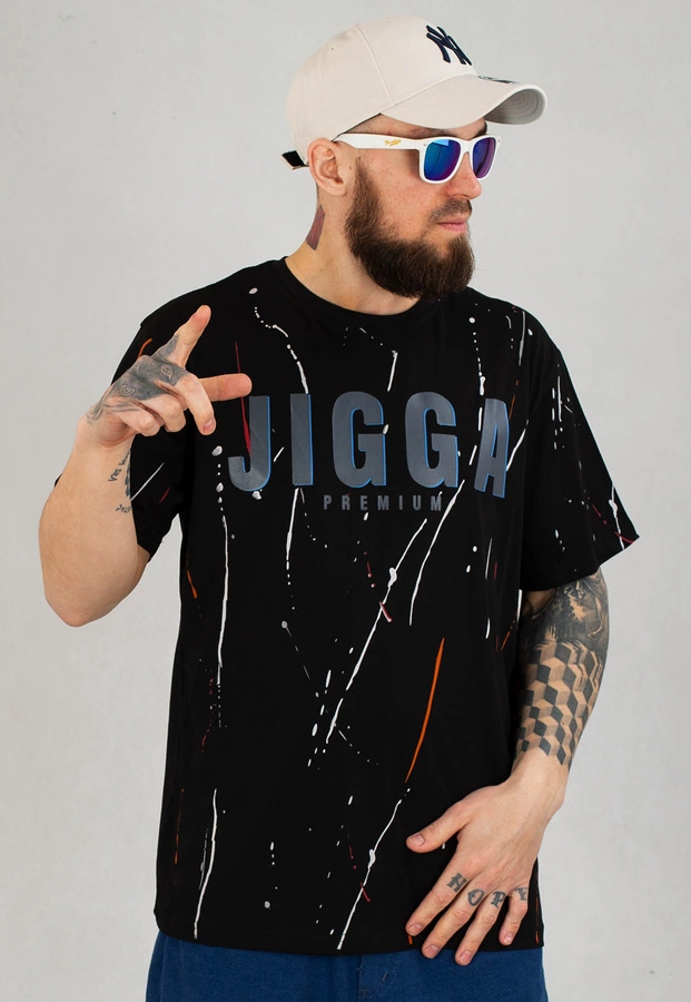 T-shirt Jigga Wear Paint czarny