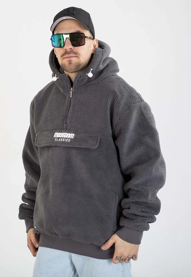 Kurtka Mass Z Kapturem Zimowa Frontside 2.0 szara