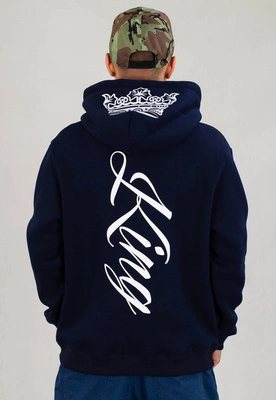 Bluza Red Eyes King granatowo biała