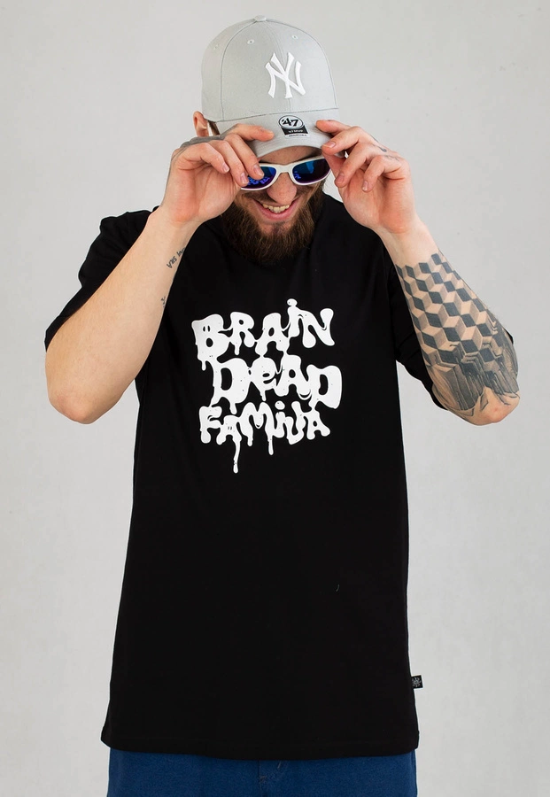 T-shirt Brain Dead Familia Toxic czarny