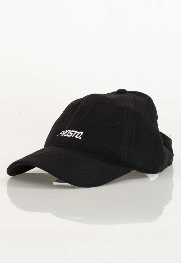 Czapka 6 Panel Prosto Fleece czarna