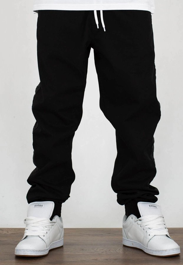 Spodnie SSG Jogger Premium Czarny Lampas czarne