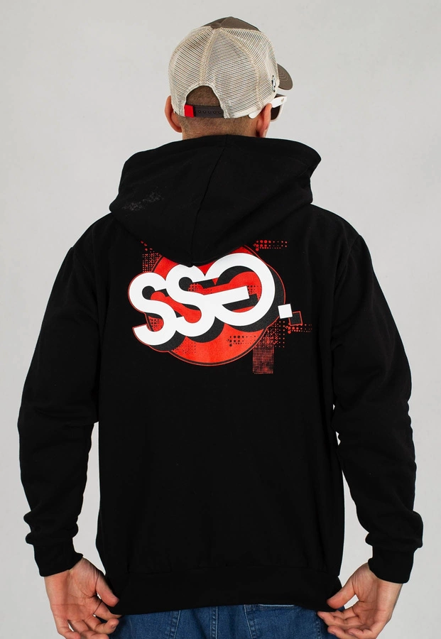 Bluza SSG Zip Graffiti Circle czarna