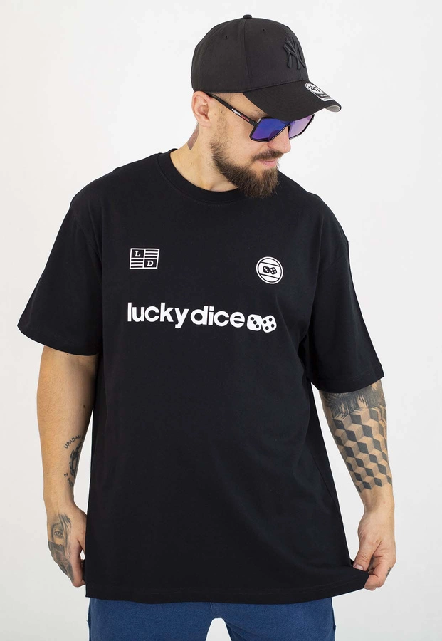 T-shirt Lucky Dice Baggy Lucky Dice Represent czarny
