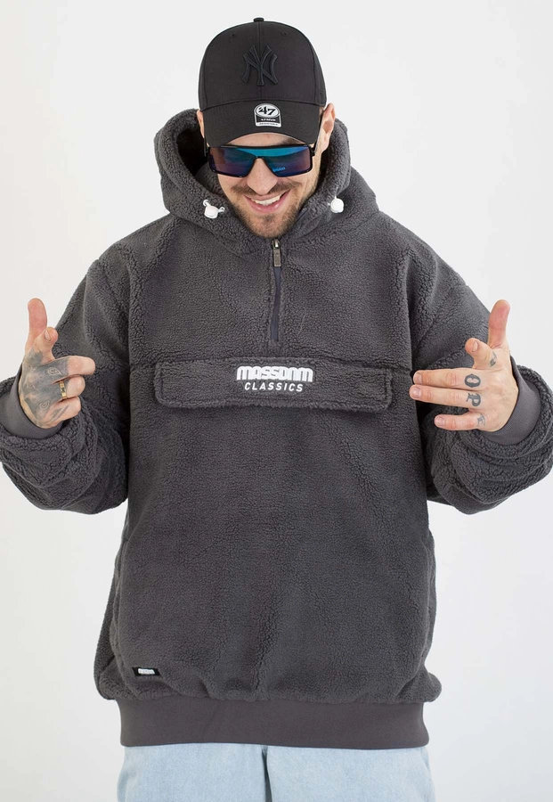 Kurtka Mass Z Kapturem Zimowa Frontside 2.0 szara