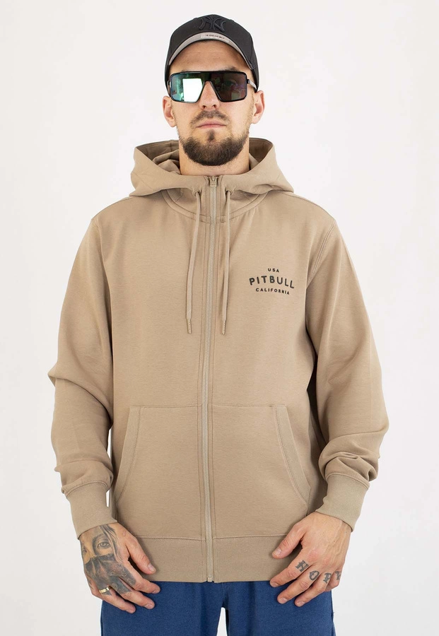 Bluza Pit Bull Z Kapturem ZIP Sampson pale sand