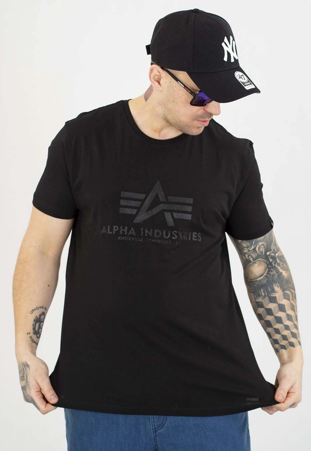 T-shirt Alpha Industries Basic Carbon 100501CB czarno czarny