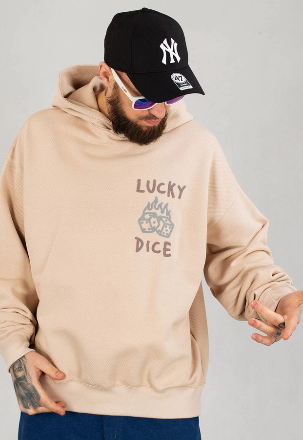 Bluza Lucky Dice Simple Dice beżowa