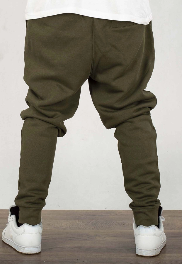 Dresy SikSilk Essentials Cuffed Joggers SS-24862 khaki