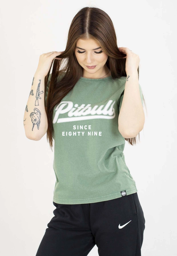 T-Shirt Pit Bull Angel Logo 190 green