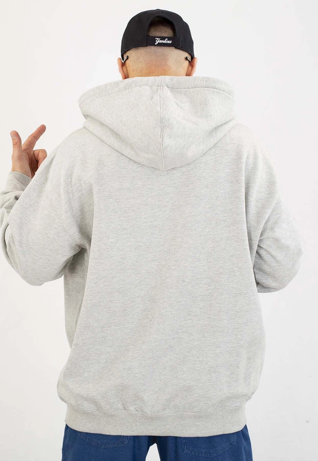 Bluza Prosto Z kapturem ZIP Logo szara