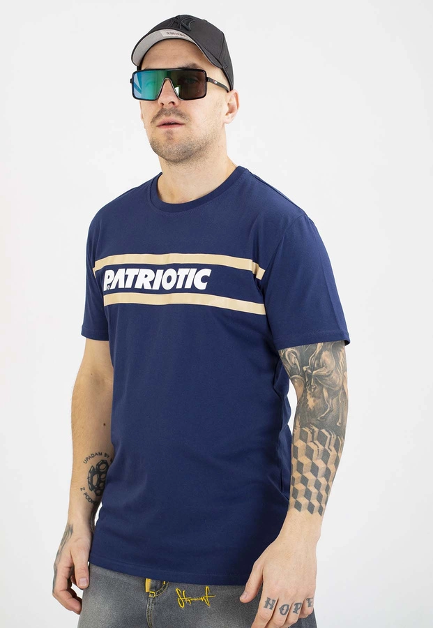 T-shirt Patriotic P New Line granatowy