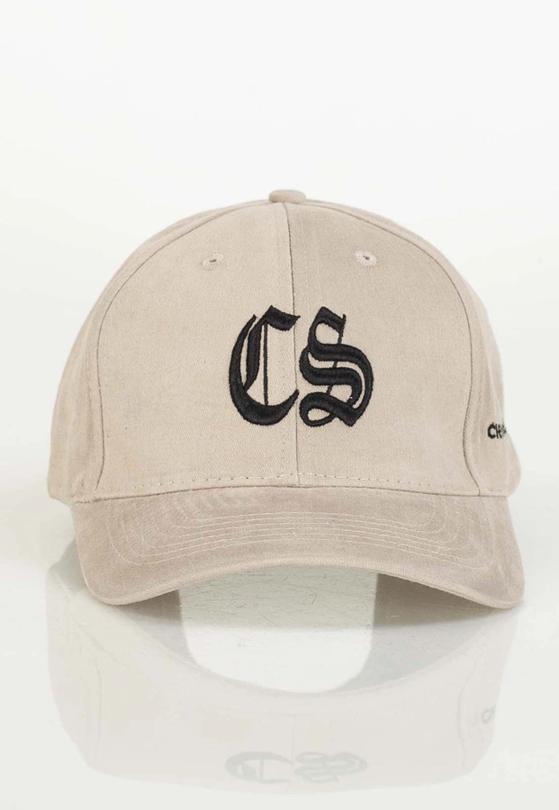 Czapka Snapback Ciemna Strefa CS Gotyk beżowa