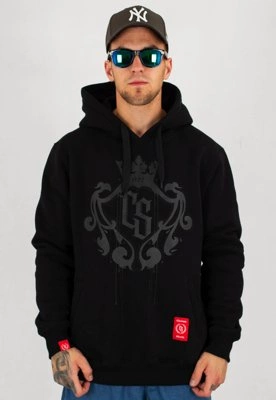 Bluza Ciemna Strefa Z Kapturem Duży Herb czarna
