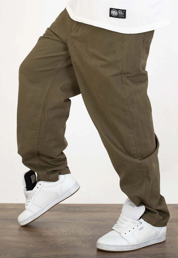 Spodnie Mass Pants Baggy Fit Slang oliwkowe