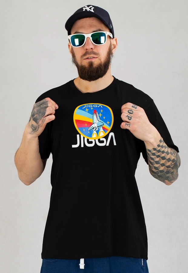 T-shirt Jigga Wear Nasa czarny