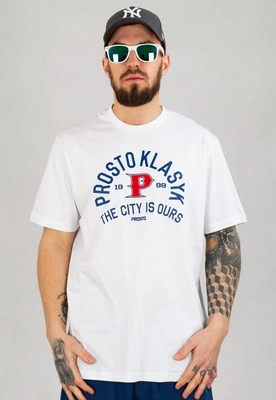 T-shirt Prosto Pitcher biały