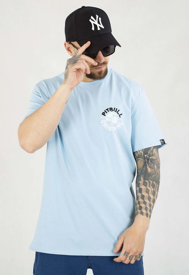 T-shirt Pit Bull Dog SD 170 light blue