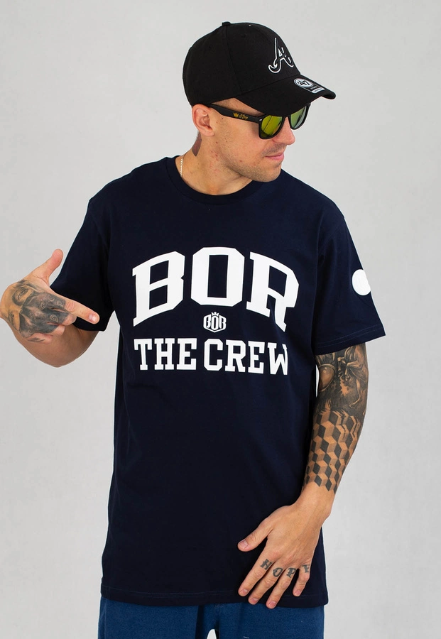 T-shirt B.O.R. Biuro Ochrony Rapu The Crew granatowy