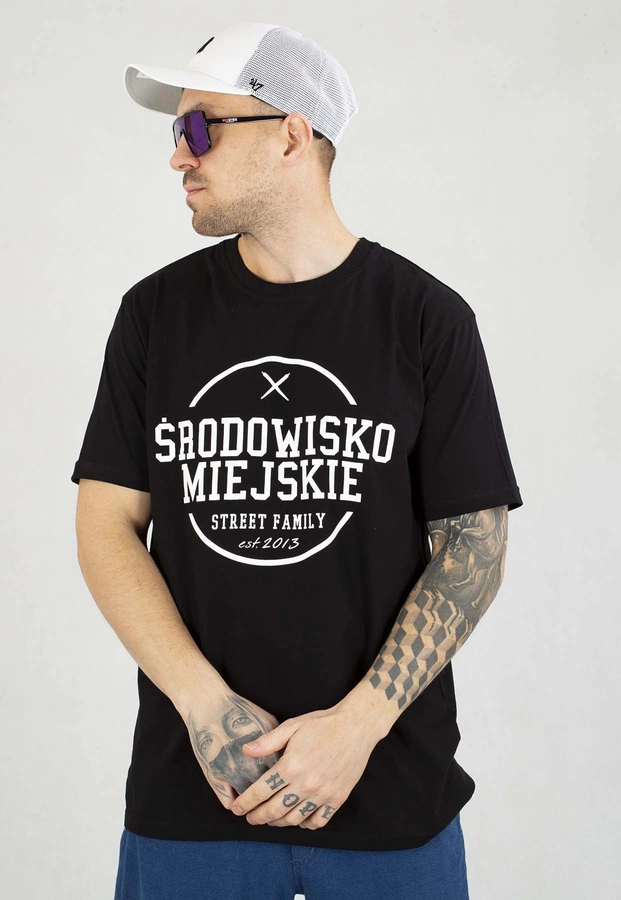 T-shirt Środowisko Miejskie Theme czarno biały