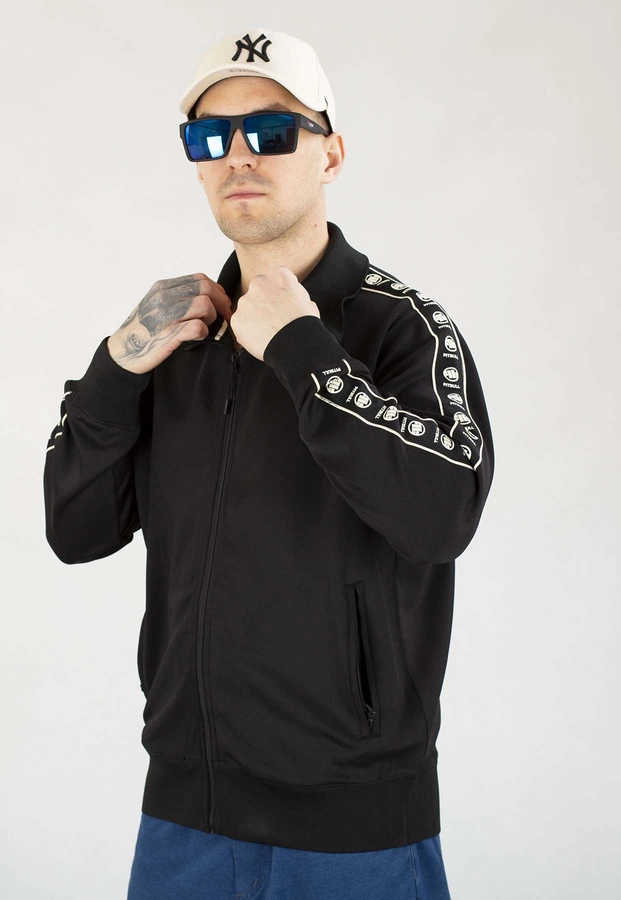 Bluza Pit Bull Bez Kaptura Zip Powers Poly-Elastyne czarna