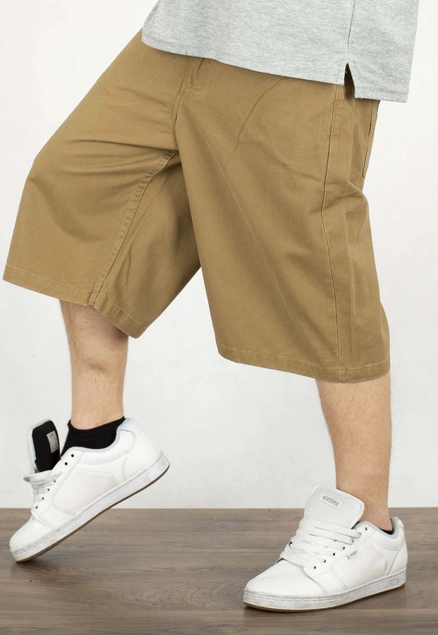 Spodenki Mass Pants Baggy Fit Slang beige