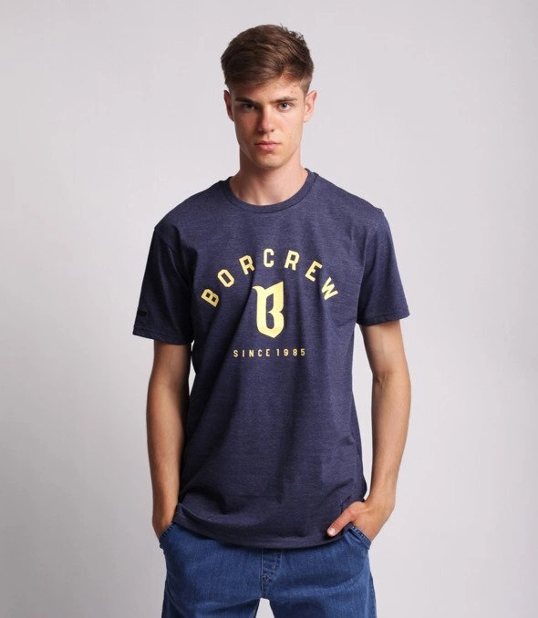 T-shirt B.O.R. Biuro Ochrony Rapu Classic melanź granatowy