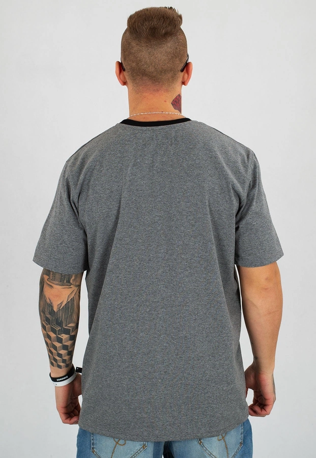 T-shirt Lucky Dice Logo Strip szary 