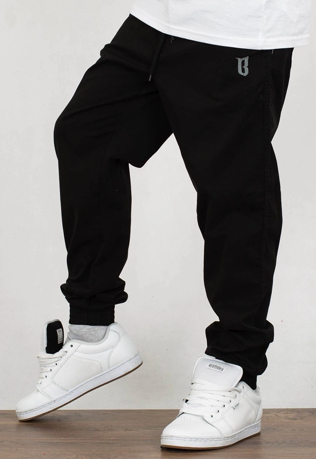 Spodnie B.O.R. Biuro Ochrony Rapu Jogger Fit czarne