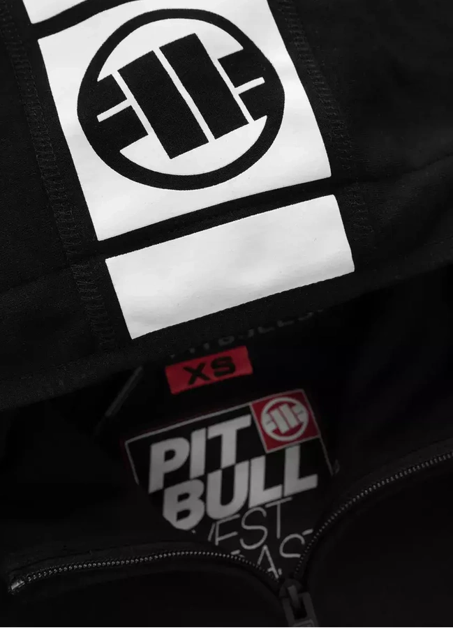 Bluza Pit Bull Hooded Zip Fuchsia czarna