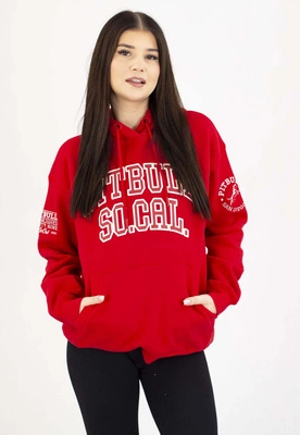 Bluza Pit Bull Z Kapturem Fiora wild red