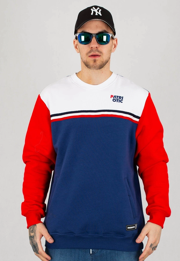 Bluza Patriotic CLS Tape 3-Colours biało czerwono granatowa + CD Gano - W Samo Sedno Gratis!