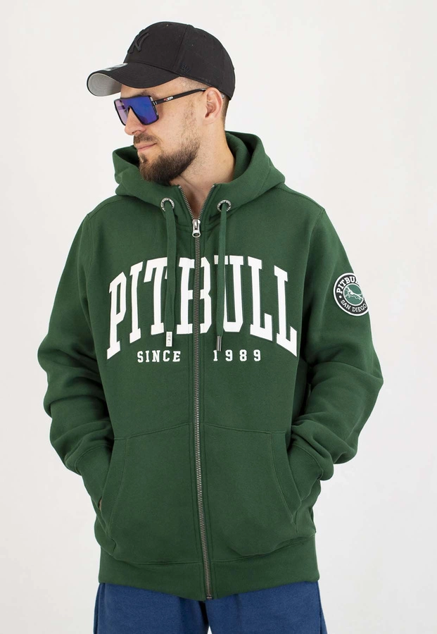 Bluza Pit Bull Z Kapturem ZIP Norton hunter green