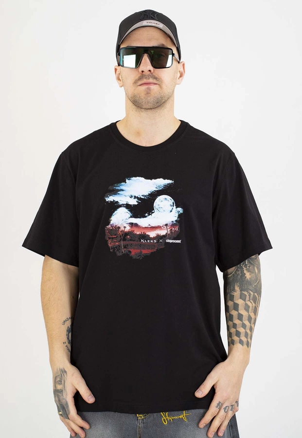 T-shirt Stoprocent Landscape czarny