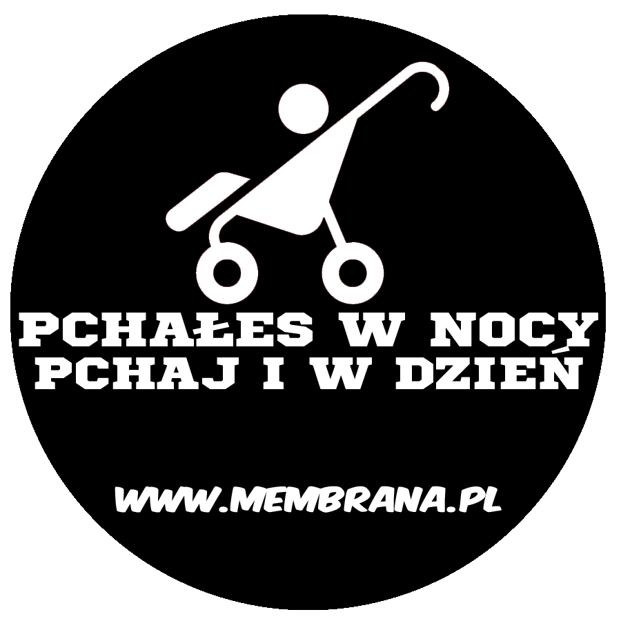 Wlepa Pchałeś czarna