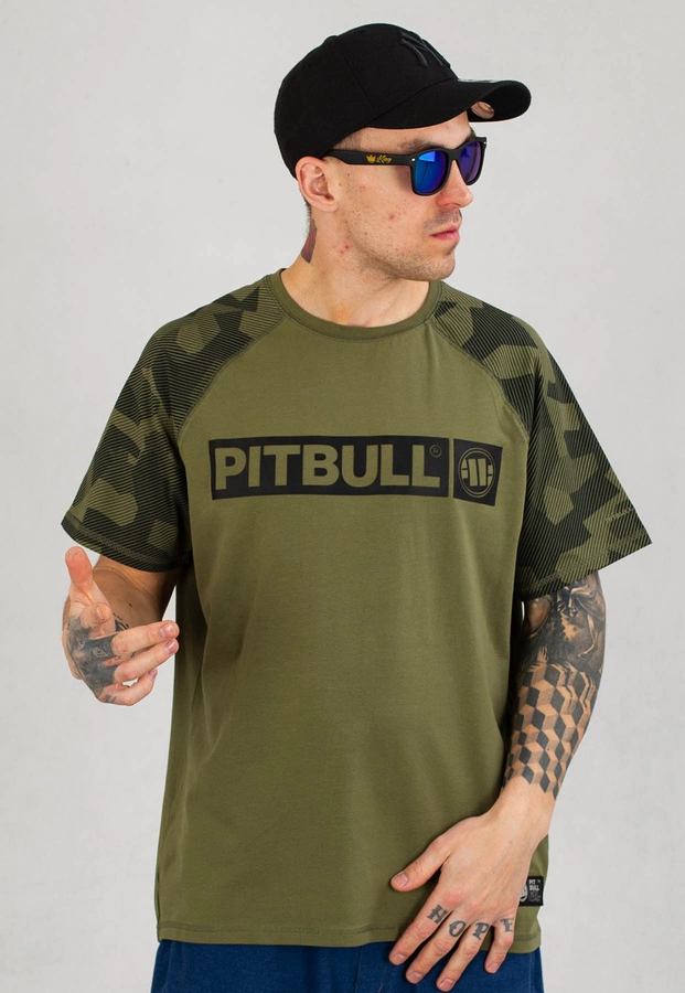 T-shirt Pit Bull Spandex Hilltop Dillard oliwkowy