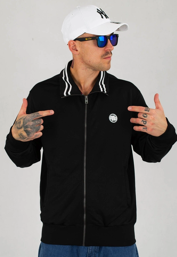 Bluza Pit Bull Bez Kaptura Zip Small Logo Terry Group czarna