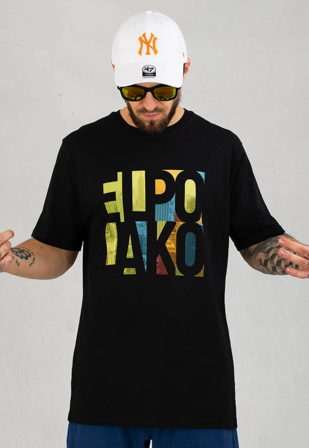 T-shirt El Polako City czarny