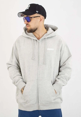 Bluza Prosto Z kapturem ZIP Logo szara