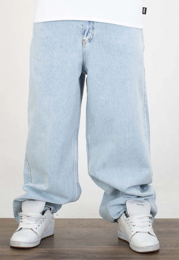 Spodnie Jigga Wear New Outline Super Baggy Jeans Light Blue Washed