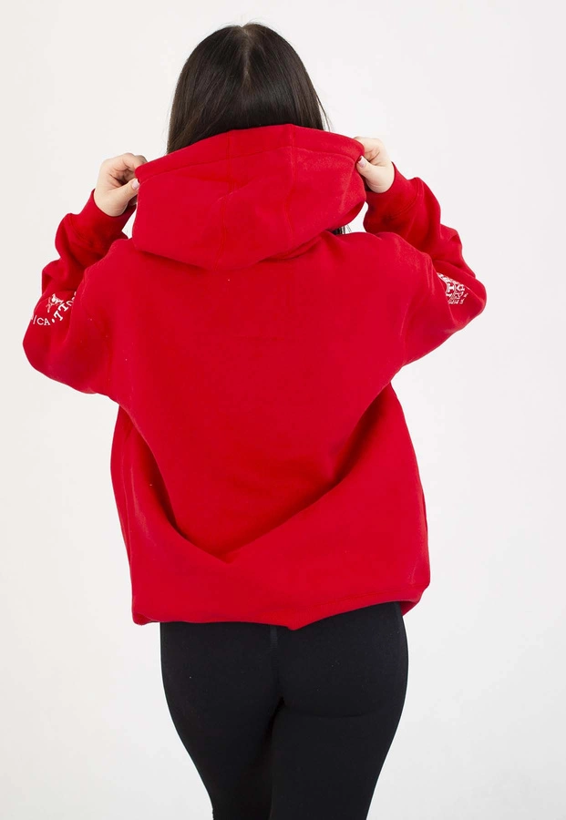 Bluza Pit Bull Z Kapturem Fiora wild red