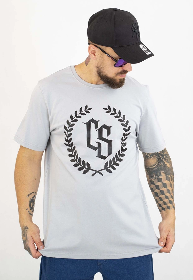 T-shirt Ciemna Strefa Laur szaro czarny