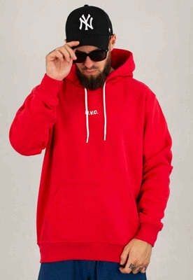 Bluza Nice View Brand Z Kapturem Small czerwona