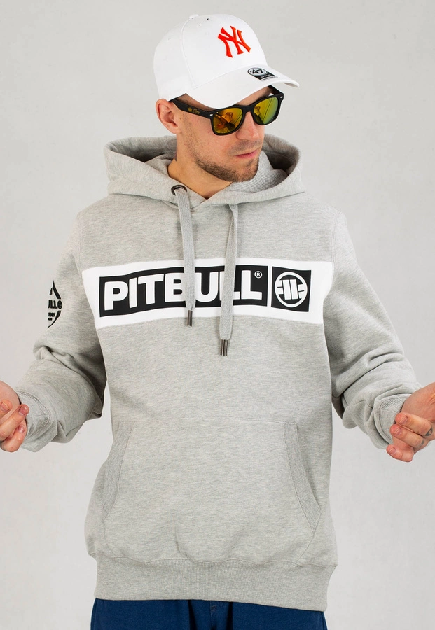 Bluza Pit Bull Z Kapturem Sherwood szara