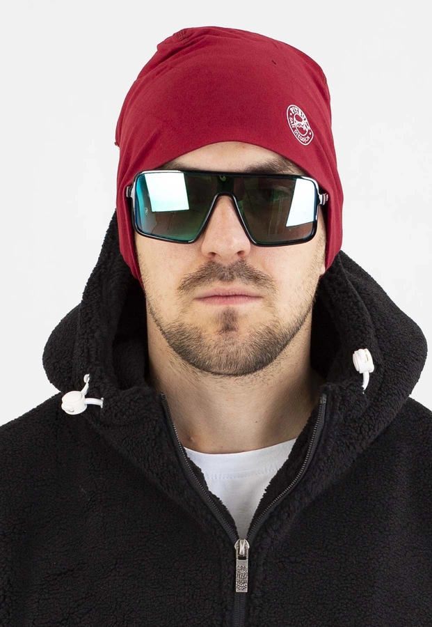 Czapka Pit Bull Zimowa San Diego CA burgundy