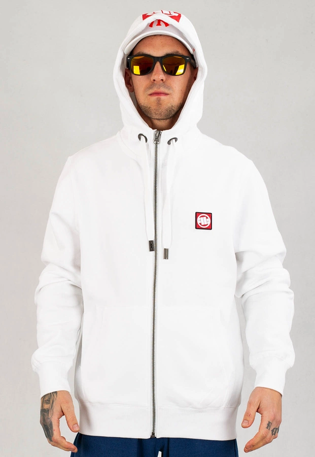 Bluza Pit Bull Z Kapturem Zip Hilltop 22 biała