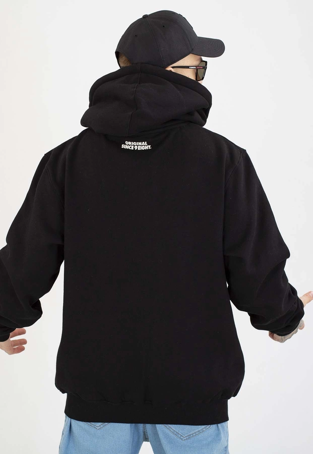 Bluza Mass Z Kapturem ZIP Patch czarna