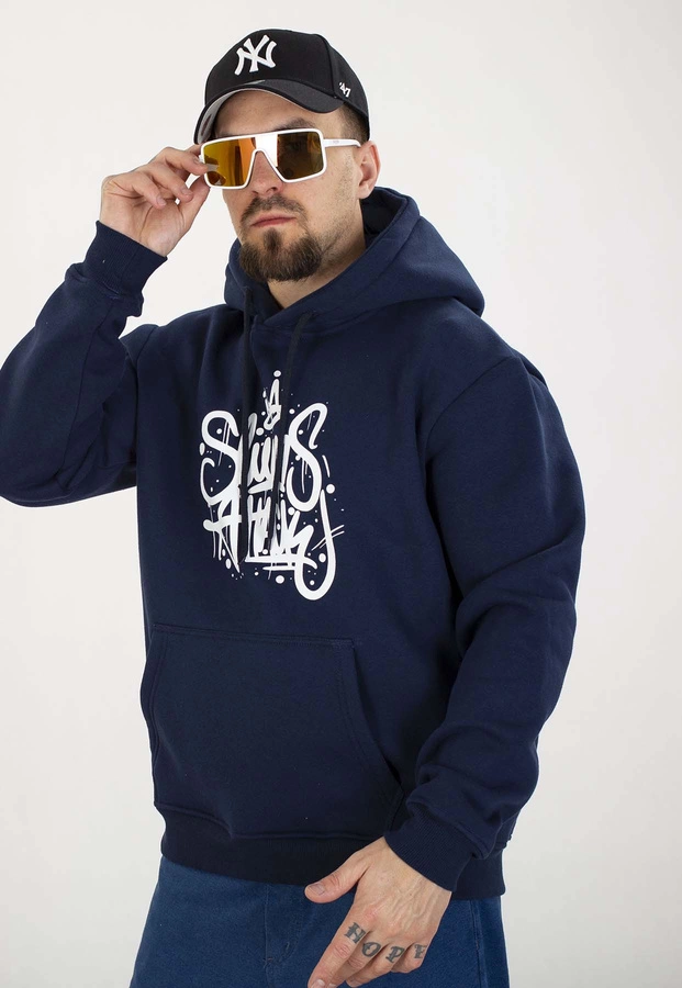 Bluza RPS Rychu Peja Solufka Z Kapturem Korona granatowa